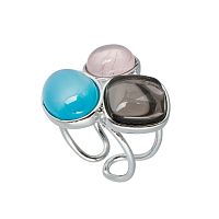 Кольцо Possebon Azul, Q.Roze, Obs Fume, K0178.20.7.11 S